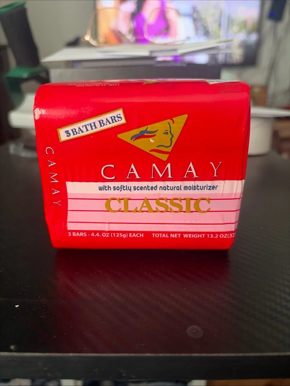 CAMAY SOAP PINK CLASSIC SOFTLY SCENTED BEAUTY BAR *3 PACK* DISCONTINUED SEALED!